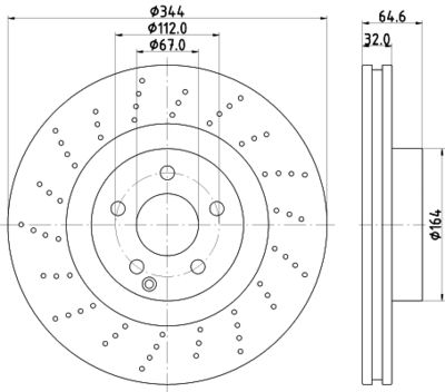 8DD355116951 HELLA PAGID Тормозной диск