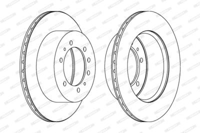 DDF976 FERODO Тормозной диск