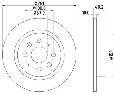 8DD355114081 HELLA Тормозной диск