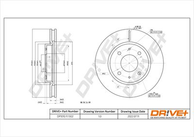 DP1010111302 Dr!ve+ Тормозной диск