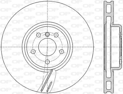 BDR285720 OPEN PARTS Тормозной диск