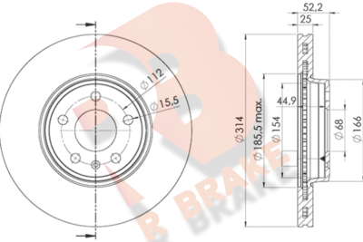 78RBD26077 R BRAKE Тормозной диск