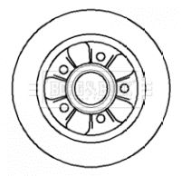 BBD5742S BORG & BECK Тормозной диск