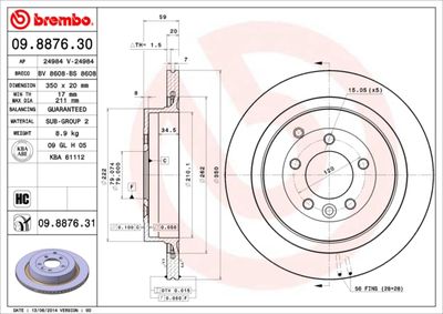 BS8608 BRECO Тормозной диск