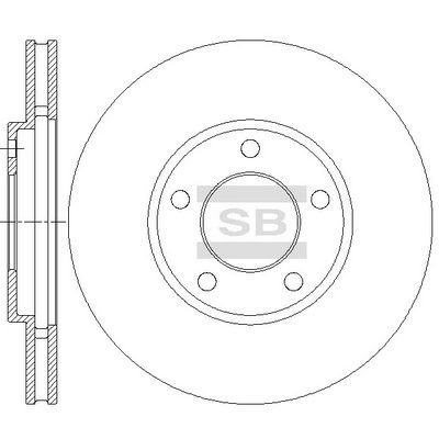 SD5524 Hi-Q Тормозной диск