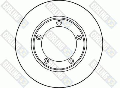 6012093 GIRLING Тормозной диск