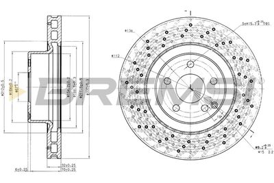 CD7120V BREMSI Тормозной диск