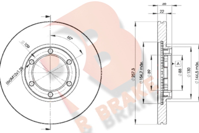 78RBD22376 R BRAKE Тормозной диск