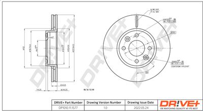 DP1010111577 Dr!ve+ Тормозной диск