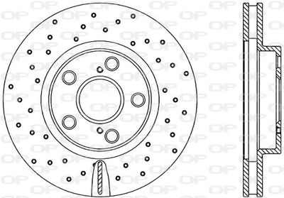 BDRS187425 OPEN PARTS Тормозной диск