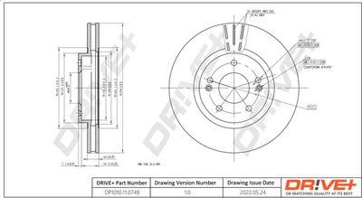 DP1010110749 Dr!ve+ Тормозной диск