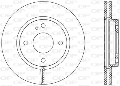 BDA245420 OPEN PARTS Тормозной диск