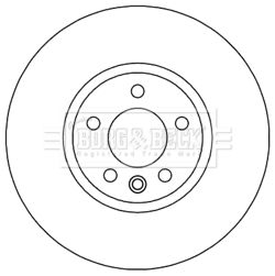 BBD5964S BORG & BECK Тормозной диск