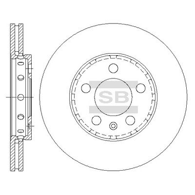 SD5401 Hi-Q Тормозной диск