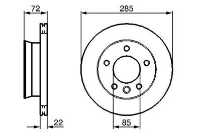 0986479212 BOSCH Тормозной диск