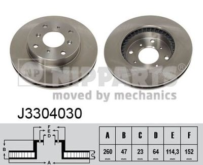 J3304030 NIPPARTS Тормозной диск