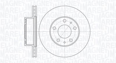 361302040168 MAGNETI MARELLI Тормозной диск