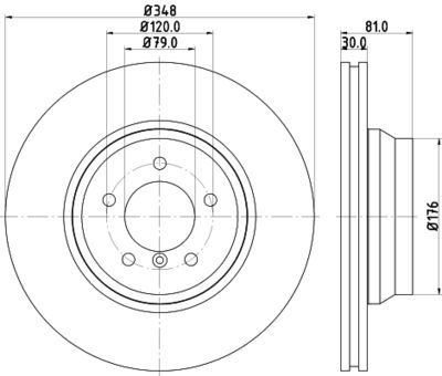 8DD355129781 HELLA PAGID Тормозной диск