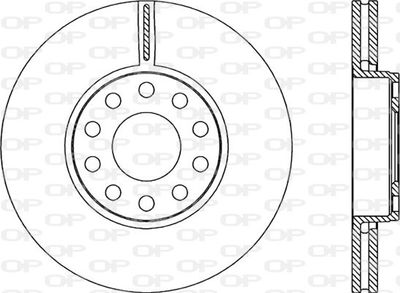 BDR228020 OPEN PARTS Тормозной диск