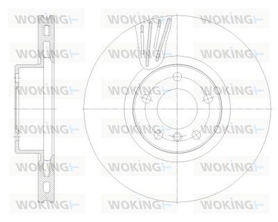 D6252910 WOKING Тормозной диск