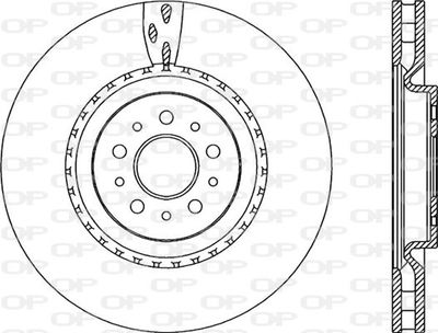 BDR230720 OPEN PARTS Тормозной диск