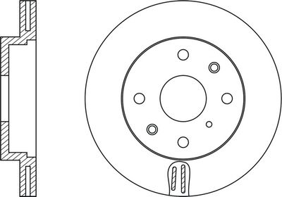 FR0215V FIT Тормозной диск