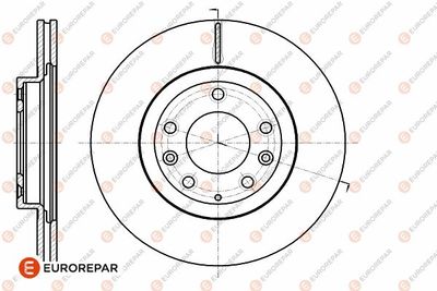 1642761580 EUROREPAR Тормозной диск