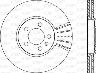 BDA166720 OPEN PARTS Тормозной диск