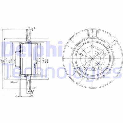 BG3530C DELPHI Тормозной диск