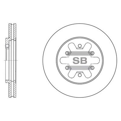 SD4206 Hi-Q Тормозной диск