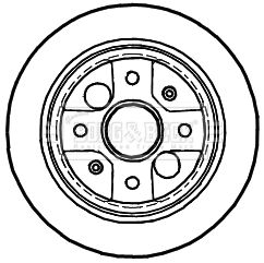 BBD4988 BORG & BECK Тормозной диск