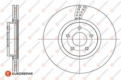 1642763580 EUROREPAR Тормозной диск