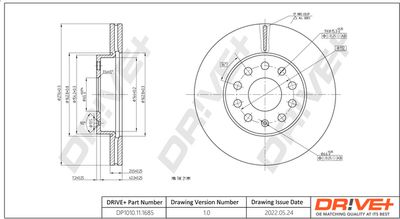 DP1010111685 Dr!ve+ Тормозной диск