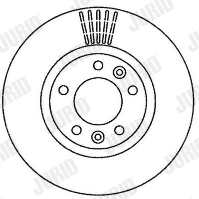 562266J JURID Тормозной диск