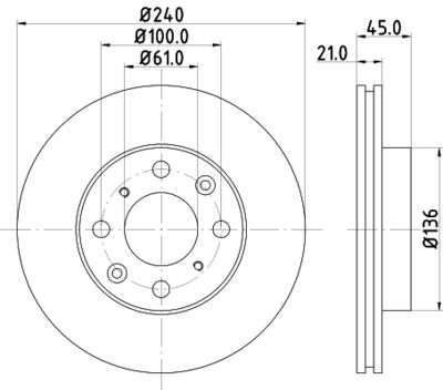 ND8017K NISSHINBO Тормозной диск