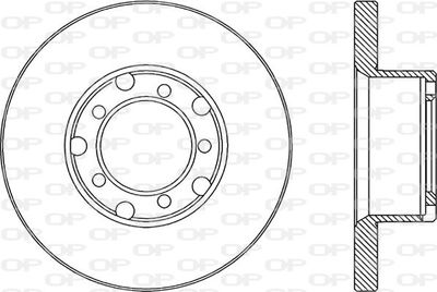 BDA178310 OPEN PARTS Тормозной диск