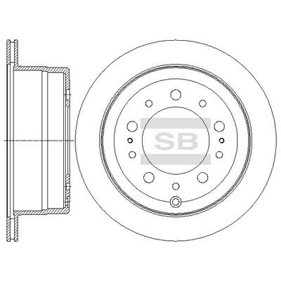 SD4036 Hi-Q Тормозной диск