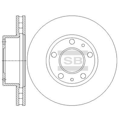 SD5506 Hi-Q Тормозной диск