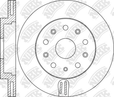 RN1377 NiBK Тормозной диск