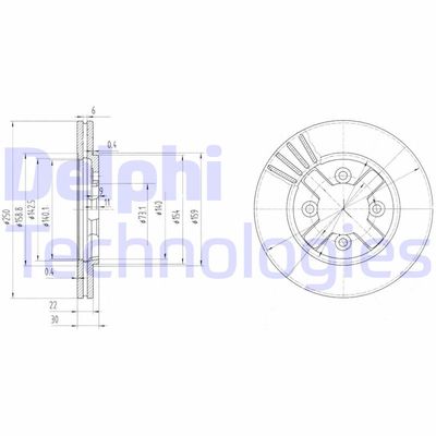 BG2685 DELPHI Тормозной диск