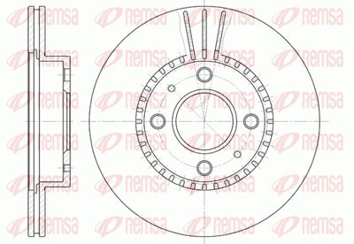 643010 REMSA Тормозной диск