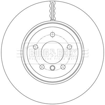 BBD7000S BORG & BECK Тормозной диск