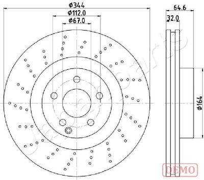 DI0558C JAPANPARTS Тормозной диск