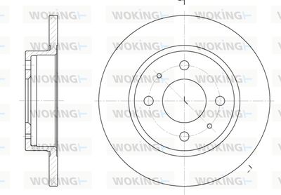 D610100 WOKING Тормозной диск