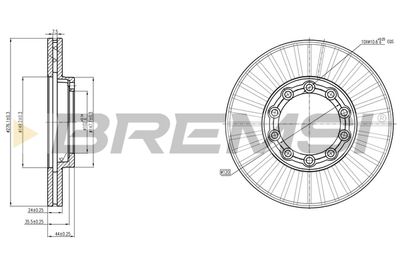 CD5169V BREMSI Тормозной диск