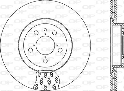 BDA101520 OPEN PARTS Тормозной диск