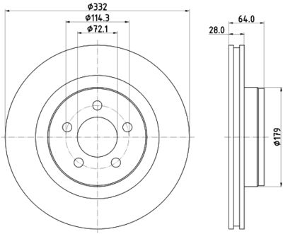 MDC2750 MINTEX Тормозной диск