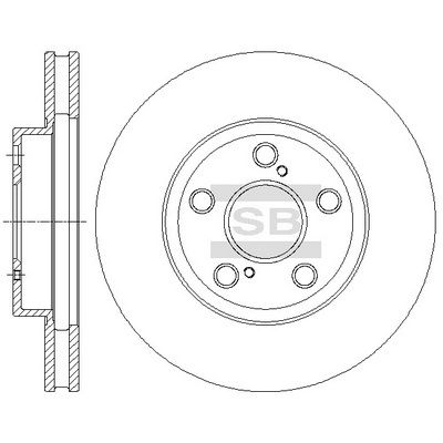 SD4629 Hi-Q Тормозной диск