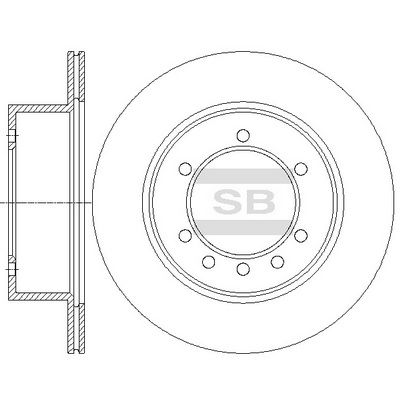 SD4259 Hi-Q Тормозной диск