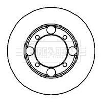 BBD5156 BORG & BECK Тормозной диск